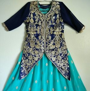 Pakistani indian Shalwar kameez Maxi style